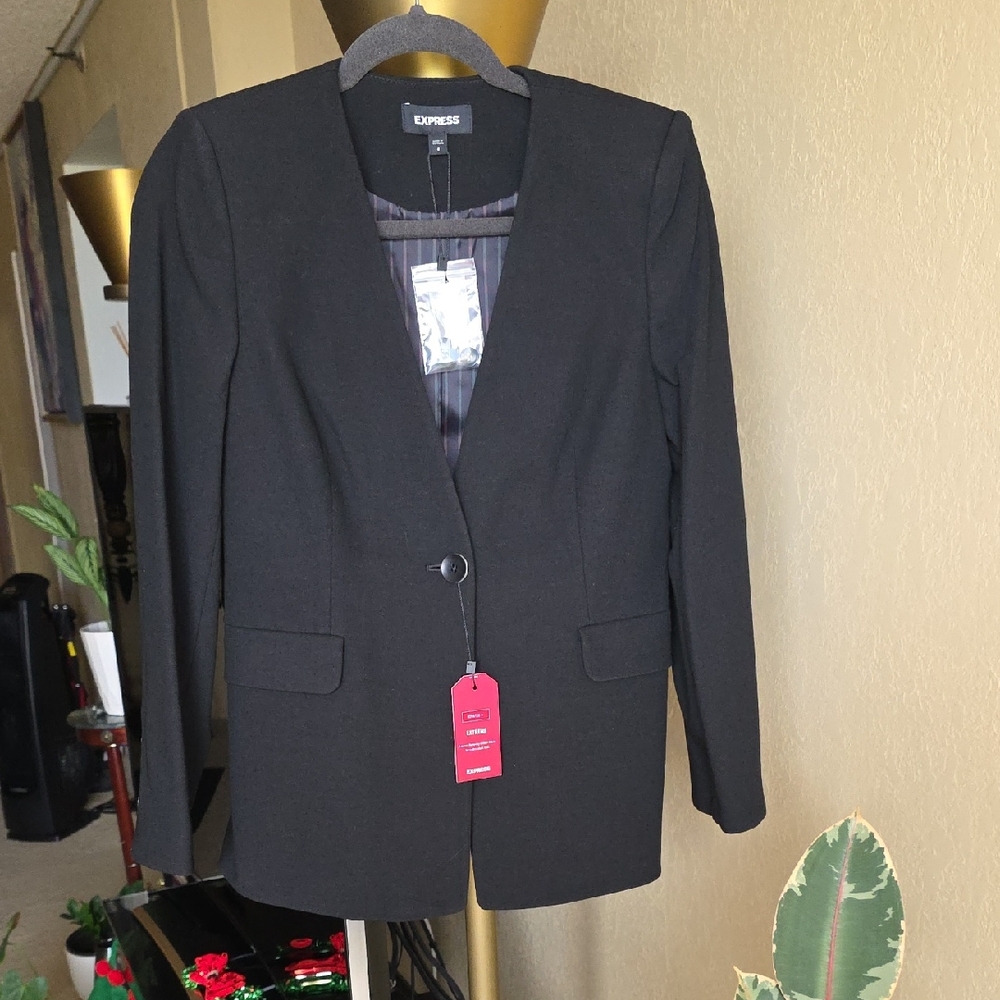 Express Women's Elegant Black Suit Jacket